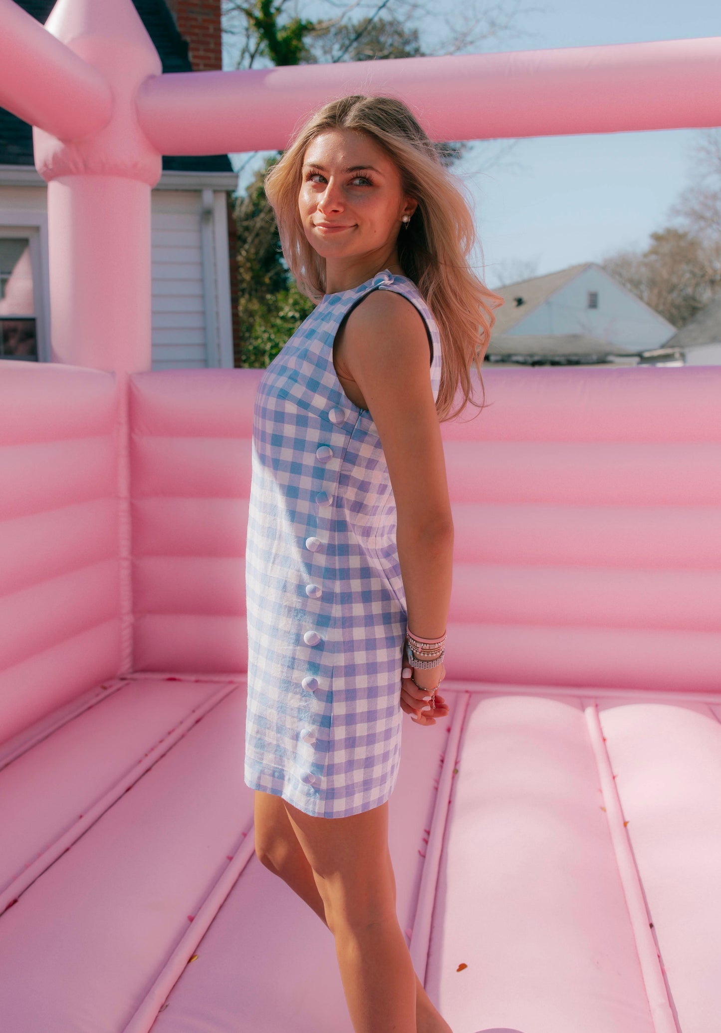 Carolina Gingham Mini Dress