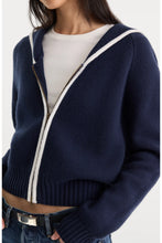 Load image into Gallery viewer, The Sailor Zip Cardigan