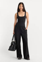 Load image into Gallery viewer, Sculpting Modern Tank Bodysuit — Black