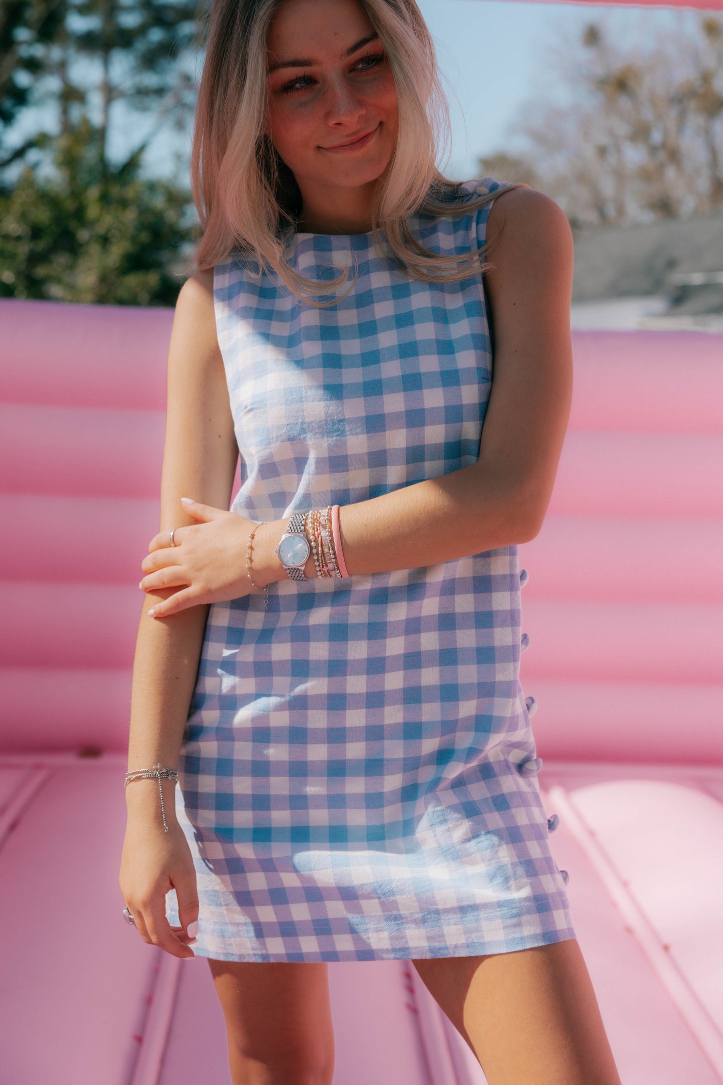 Carolina Gingham Mini Dress