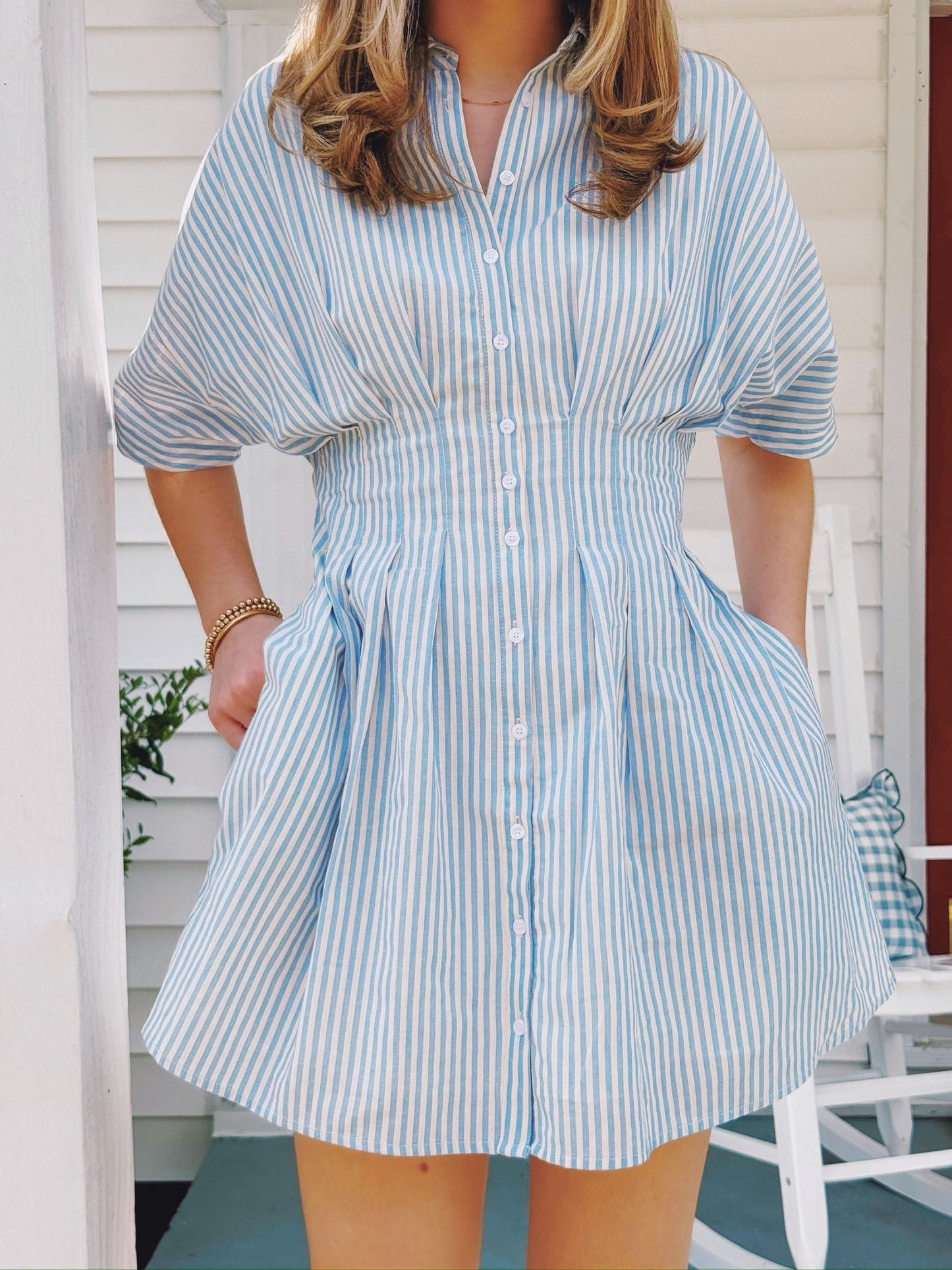 Savannah Stripes Mini Dress