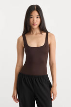 Load image into Gallery viewer, Sculpting Modern Tank Bodysuit Espresso
