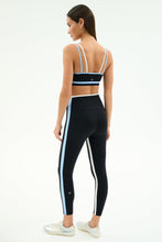 Load image into Gallery viewer, Sam High Waist 7/8 Leggings Black + Skyblue