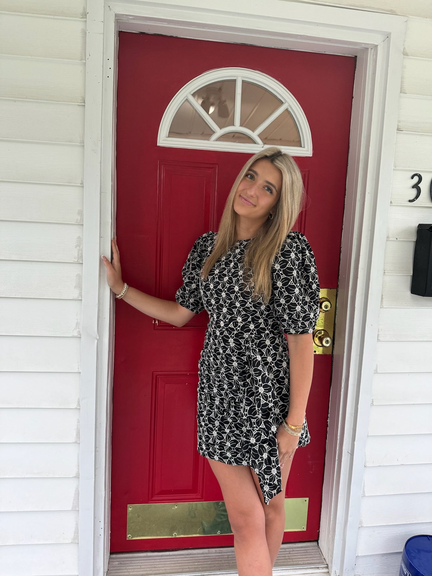 Noir Embroidery Dress