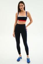 Load image into Gallery viewer, Monah Rigor High Waisted Leggings Red + Blue