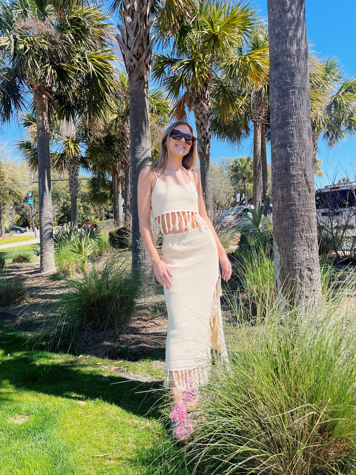 Cabo Sweater Fringe Set