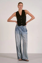 Load image into Gallery viewer, Jojo Racerstripe Denim Sweatpants