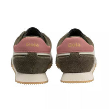 Load image into Gallery viewer, Women’s Sprinter Suede Sneaker Khaki/Pink