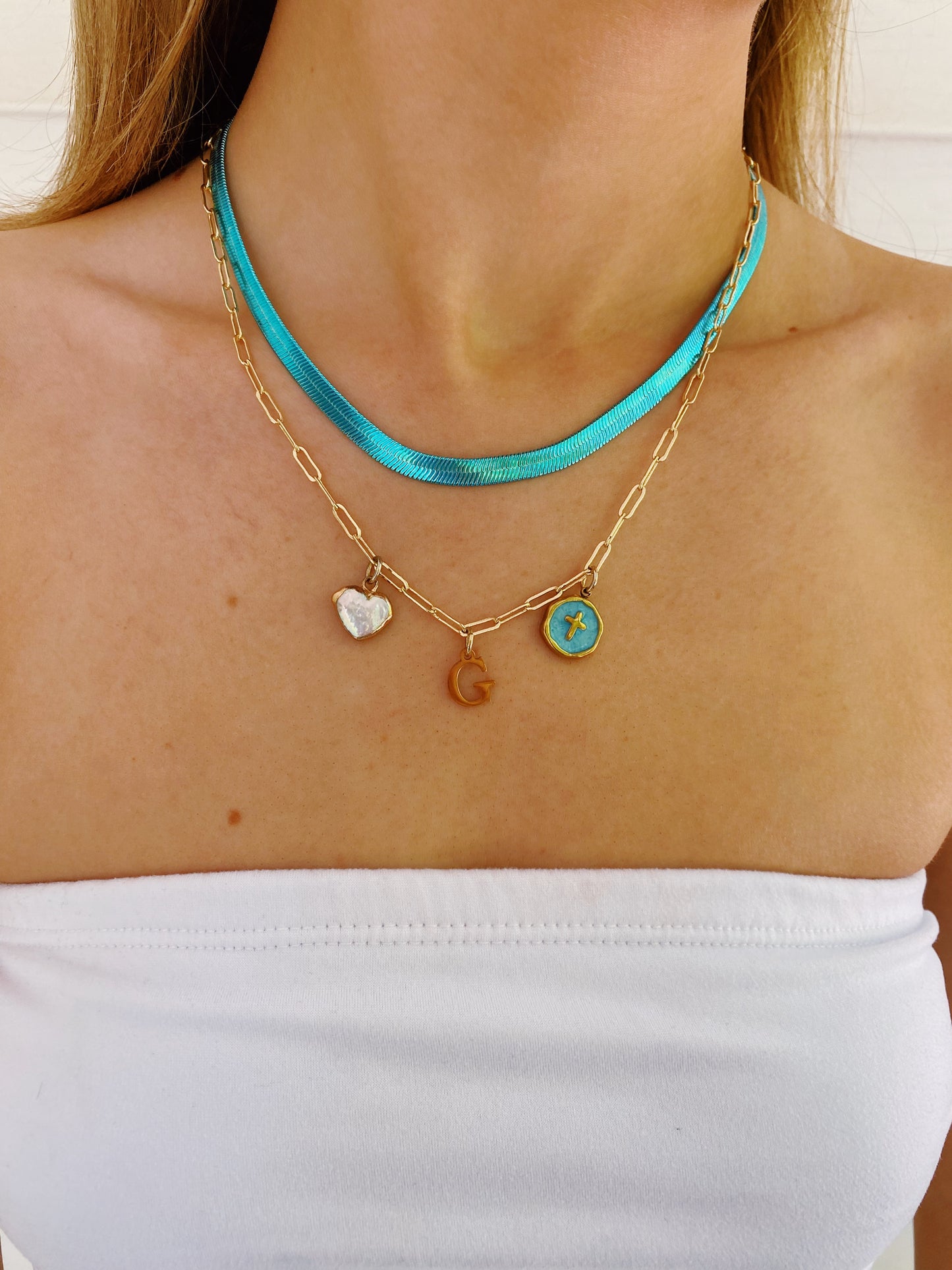 Azure Layer Necklace