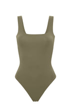 Load image into Gallery viewer, Sculpting Modern Tank Bodysuit — Olive