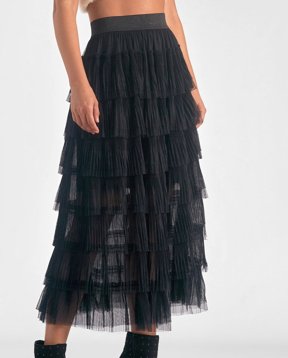 Midnight Hour Tulle Maxi Skirt