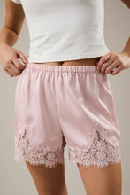 Load image into Gallery viewer, The Cherie Lace Satin Shorts