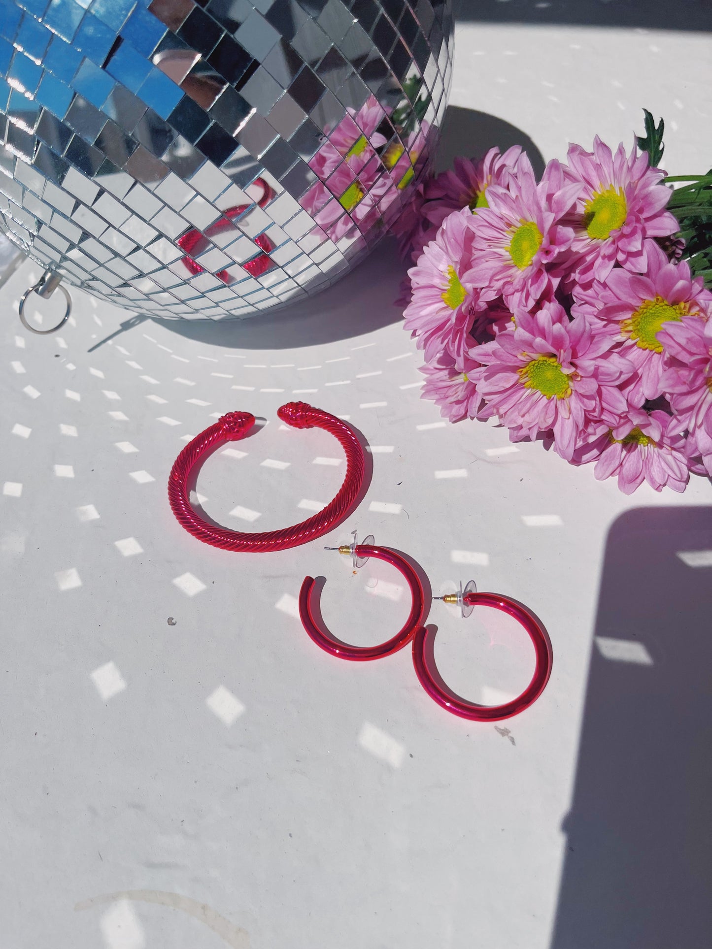 Magenta Hoops