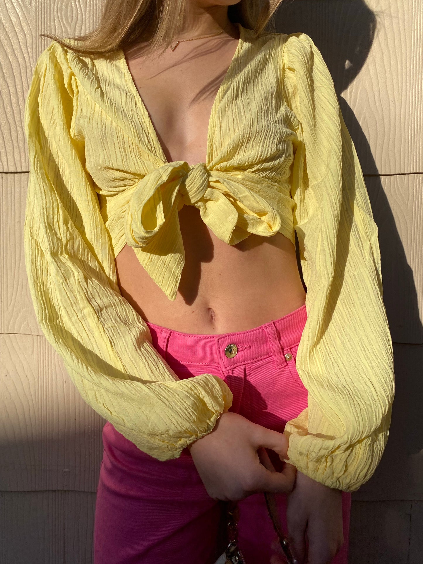Lemon Tie Top