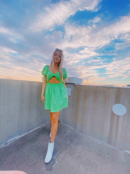 Your Baby Doll Dress — Lime