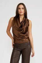 Load image into Gallery viewer, Amanda Satin Cowl Neck Blouse
