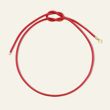 Load image into Gallery viewer, Coral Red Cord Necklace
