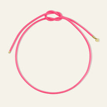 Load image into Gallery viewer, Small Heart Pink Cord Necklace
