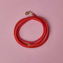 Load image into Gallery viewer, Coral Red Cord Necklace
