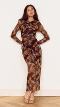 Load image into Gallery viewer, Vintage Floral Mesh Midi Dress
