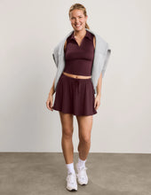 Load image into Gallery viewer, Sport Active Drawcord Mini Skort Iced Mocha
