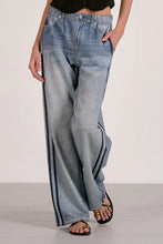 Load image into Gallery viewer, Jojo Racerstripe Denim Sweatpants
