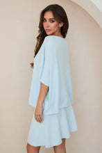 Load image into Gallery viewer, Baby Blue Italian Waffle Knit Sweater
