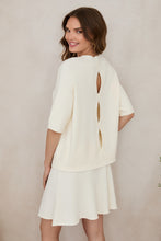 Load image into Gallery viewer, Cream Italian Open Back Sweater
