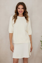 Load image into Gallery viewer, Cream Italian Open Back Sweater
