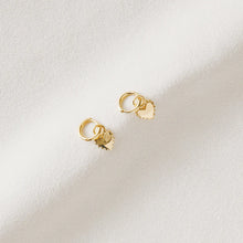 Load image into Gallery viewer, Two Tone Spikey Heart Earrings

