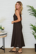 Load image into Gallery viewer, Mocha Italian Linen Maxi

