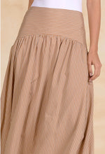 Load image into Gallery viewer, Mocha Striped Skirt
