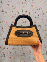 Load image into Gallery viewer, Rea Italian Leather + Raffia Bag
