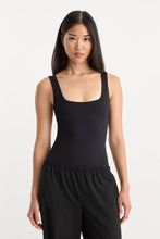 Load image into Gallery viewer, Sculpting Modern Tank Bodysuit — Black
