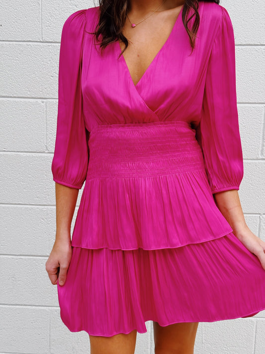 My Girl Mini Quater Length Sleeve Dress