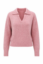 Load image into Gallery viewer, Mirai Rose Polo Sweater
