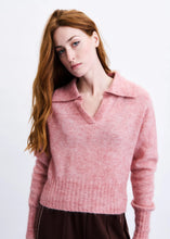 Load image into Gallery viewer, Mirai Rose Polo Sweater

