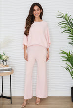Load image into Gallery viewer, Italian Baby Pink Batwing Sleeve Sweater
