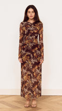 Load image into Gallery viewer, Vintage Floral Mesh Midi Dress
