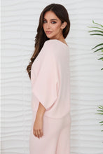Load image into Gallery viewer, Italian Baby Pink Batwing Sleeve Sweater
