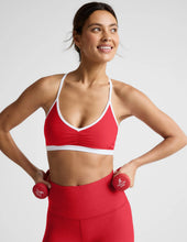 Load image into Gallery viewer, Spacedye Red Outlines Strappy Bra
