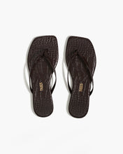 Load image into Gallery viewer, Crocodile Sqaure Toe Lily Sandal
