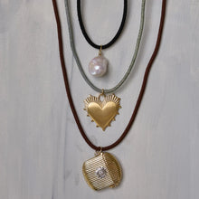 Load image into Gallery viewer, Brown Suede Cord Necklace
