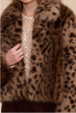 Load image into Gallery viewer, Cherry Faux Fur Jacket
