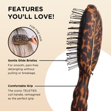 Load image into Gallery viewer, Detangler Hair Brush for Fine Hair - Tortoise

