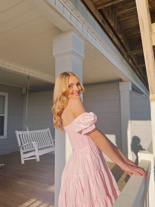 Sail Away Mini Dress — Blush